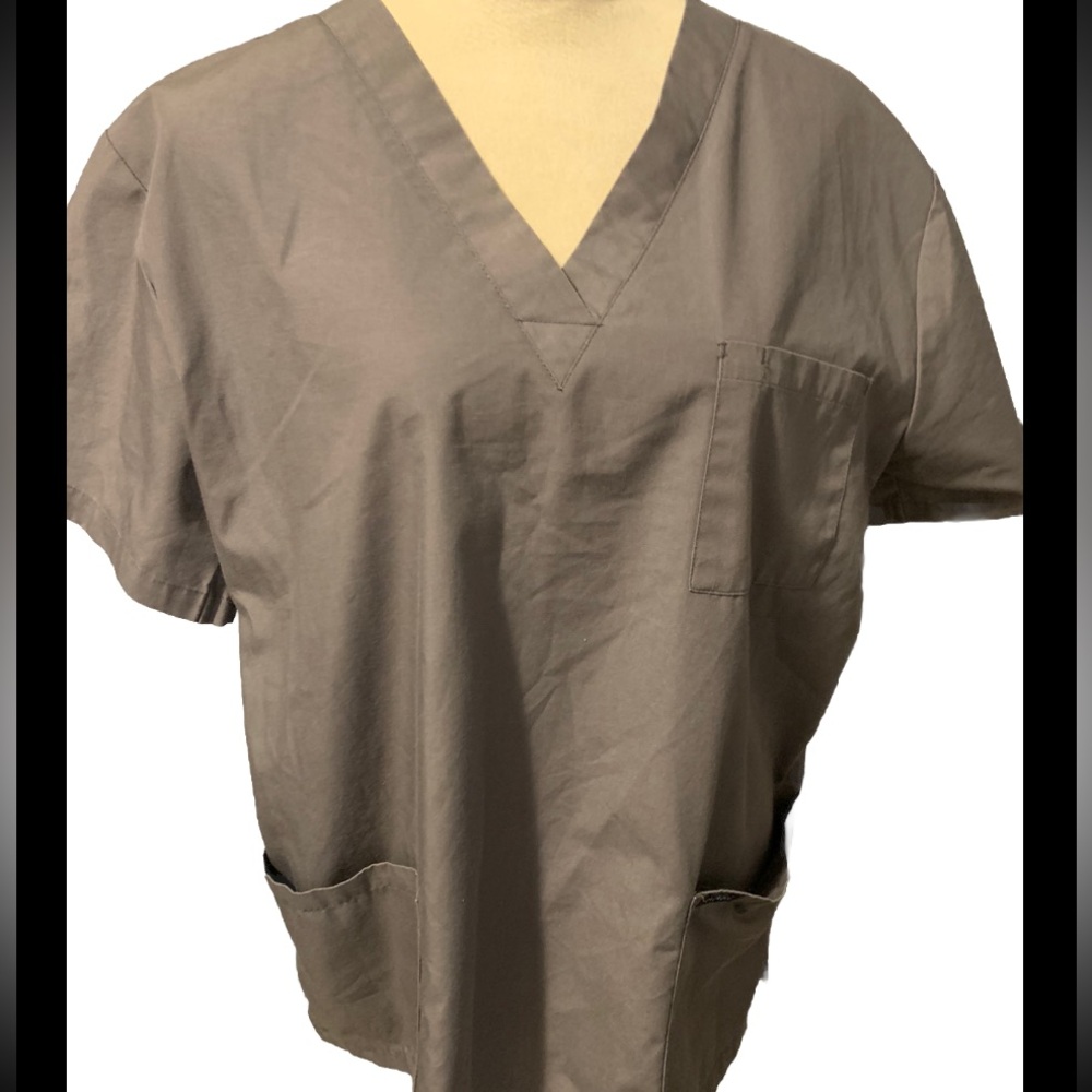 Dagacci Unisex Scrub Top Gray Size Large